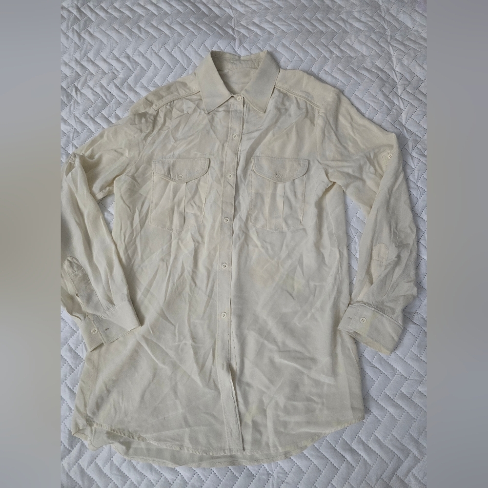 Sandro Long Sleeve Button-Up Shirt - Picture 2 of 8